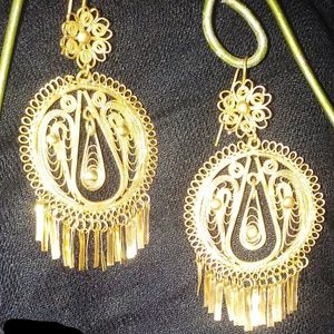 Traditional handmade vintage chandelier earrings